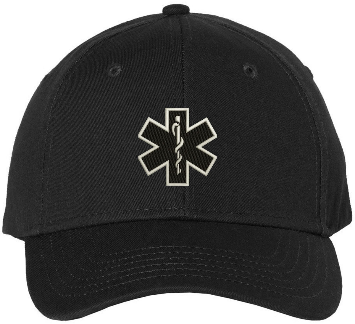 EMS EMT Emergency Medical Star of Life Embroidered Adjustable 100% Cotton Unisex Baseball Cap Hat