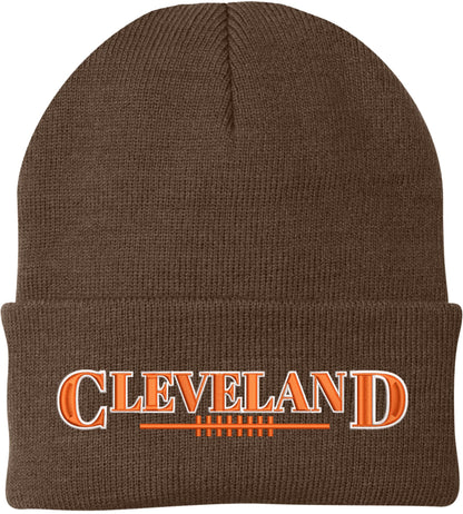 USA Football League City Embroidered Beanie National US Footballs Colors Game Day Winter Warm Watch Cap