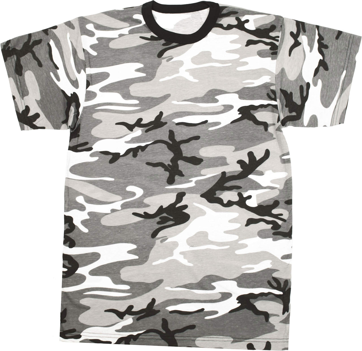 Tactical Camouflage T-Shirt Army Fashion Color Camo Military Crewneck Short Sleeve Top Tee Shirt