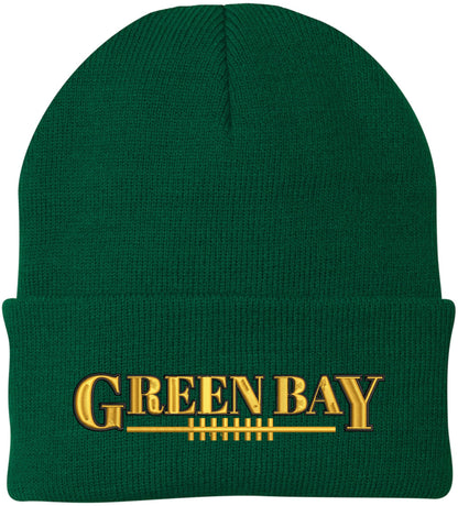 USA Football League City Embroidered Beanie National US Footballs Colors Game Day Winter Warm Watch Cap