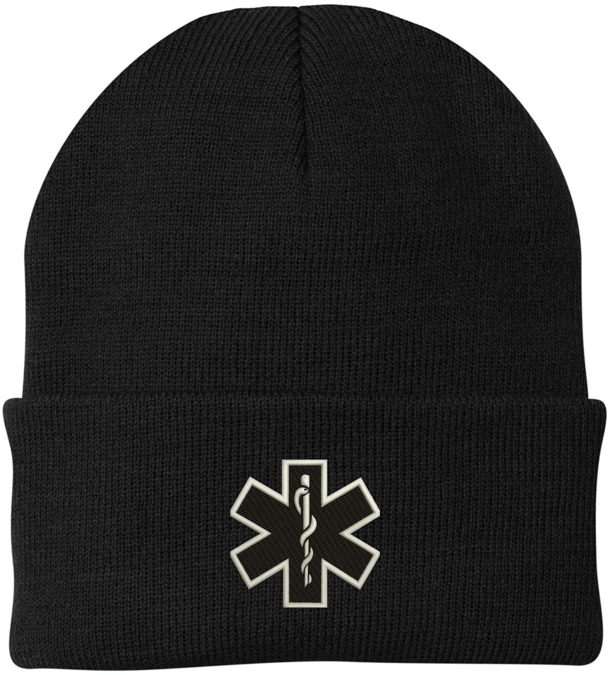 EMS EMT Emergency Medical Star of Life Embroidered Knit Winter Acrylic Unisex Watch Cap Hat