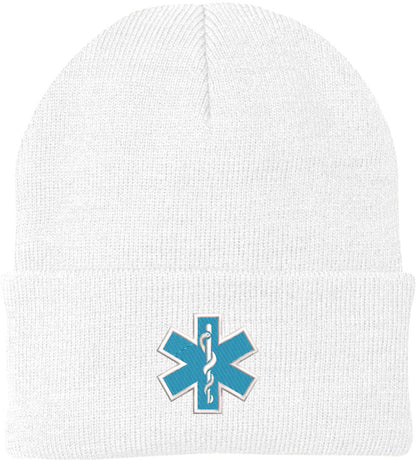 EMS EMT Emergency Medical Star of Life Embroidered Knit Winter Acrylic Unisex Watch Cap Hat