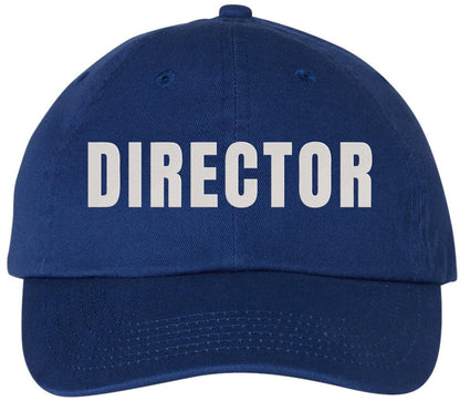 Director Embroidered Baseball Cap | Adjustable 100% Cotton Unisex Dad Hat | Casual Military Style Hat