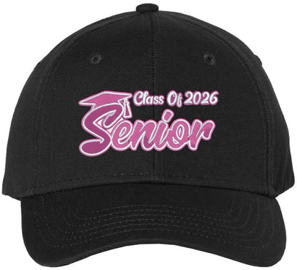 Senior 2026 Embroidered Baseball Cap | Class of 2025 Graduate Finish School Adjustable Hat