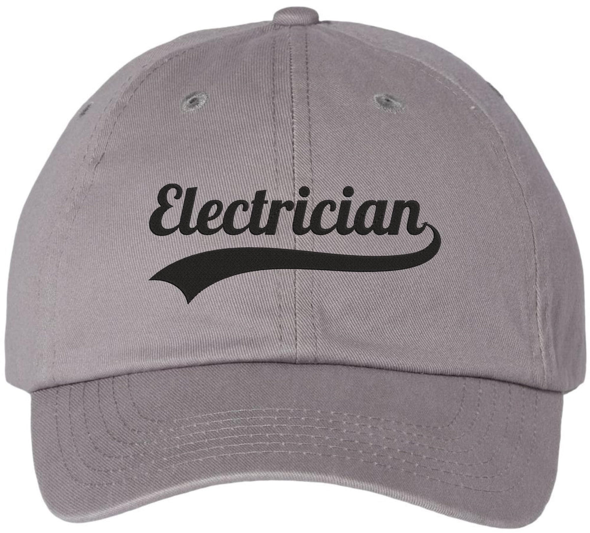 Electrician Embroidered Baseball Cap | Varisty Team Electrician Technician Dad Hat, Funny Fathers Gift