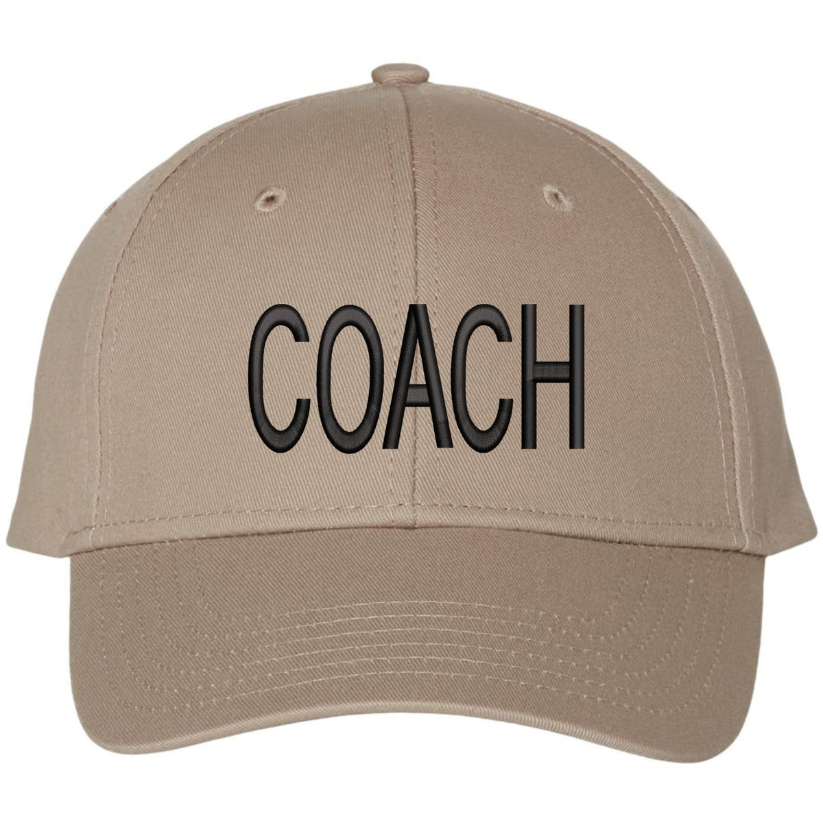 COACH Baseball Hat Embroidered Uniform Sports Cap for Head & Assistant, Adjustable for Men & Women Coaches