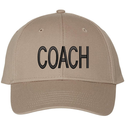 COACH Baseball Hat Embroidered Uniform Sports Cap for Head & Assistant, Adjustable for Men & Women Coaches