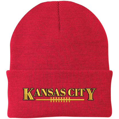 USA Football League City Embroidered Beanie National US Footballs Colors Game Day Winter Warm Watch Cap