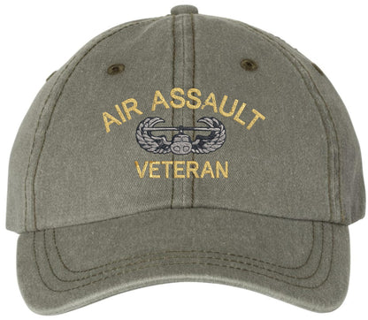 Air Assualt Veteran Embroidered Baseball Cap | USA Military Army Patriotic 100% Cotton Unisex Hat