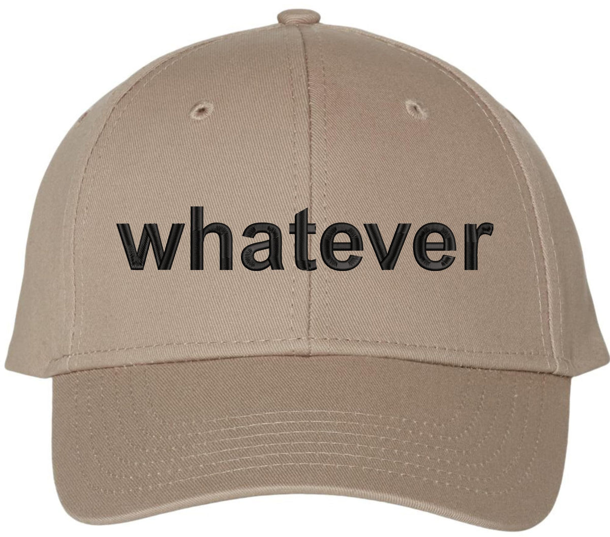 Whatever Embroidered Cap Funny Meme Minimalist Humor Dad Hat Casual Baseball Cap