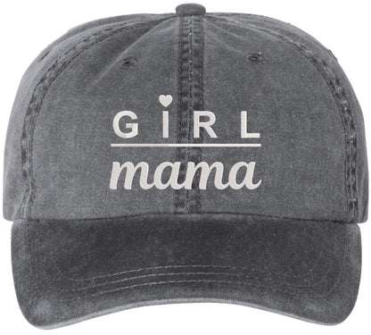 Girl mama Embroidered Baseball Cap Heart Detail Motherhood Daughter Pride Adjustable Dad Hat