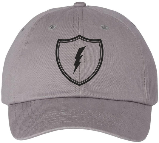 Shield Lightning Bolt Embroidered Baseball Cap USA Military Inspired Tactical Adjustable Dad Hat