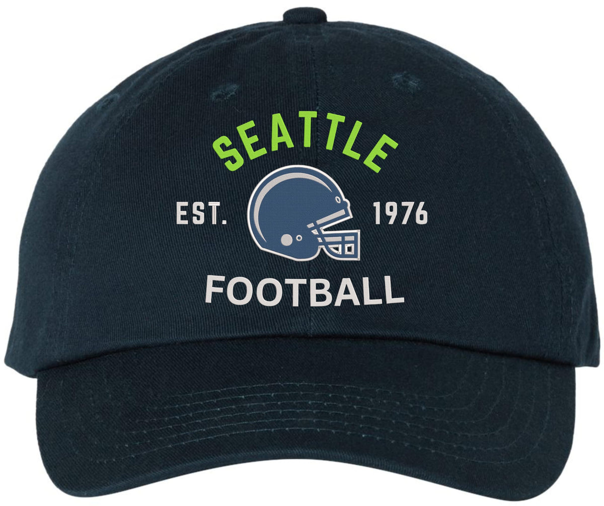 Football Team Dad Hat USA Embroidered Cotton Cap Adjustable Buckle National League Color Helmet Fan Hat