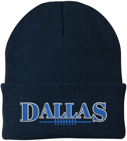 USA Football League City Embroidered Beanie National US Footballs Colors Game Day Winter Warm Watch Cap