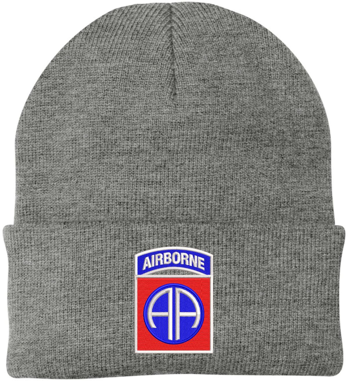 82nd Airborne Division US Army Embroidered Beanie Hat | USA Military Army 100% Acrylic Knitted Skull Cap