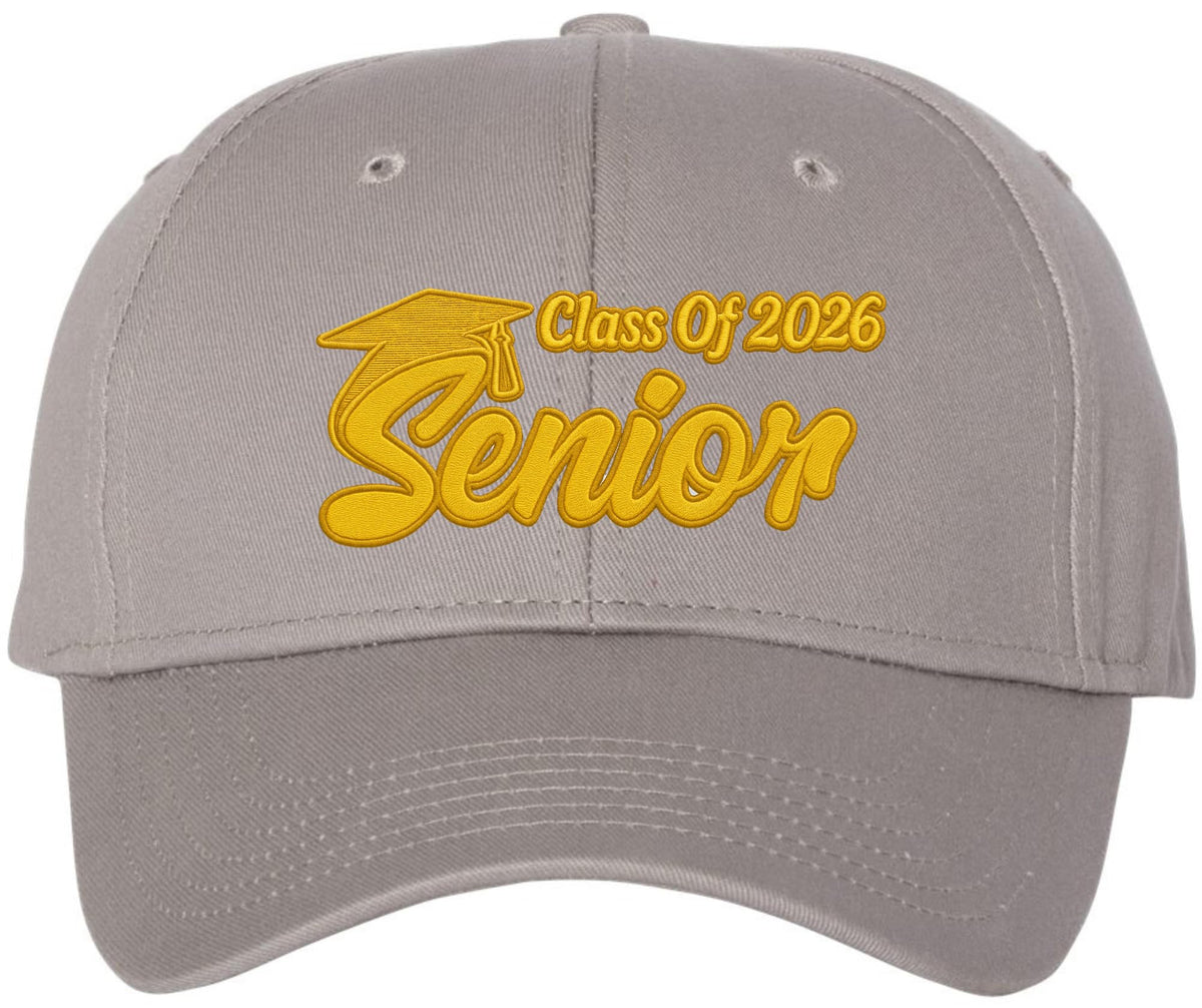 Senior 2026 Embroidered Baseball Cap | Class of 2025 Graduate Finish School Adjustable Hat