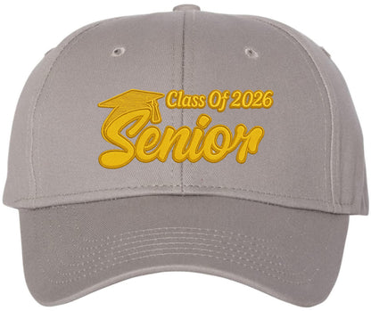 Senior 2026 Embroidered Baseball Cap | Class of 2025 Graduate Finish School Adjustable Hat