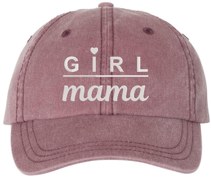 Girl mama Embroidered Baseball Cap Heart Detail Motherhood Daughter Pride Adjustable Dad Hat