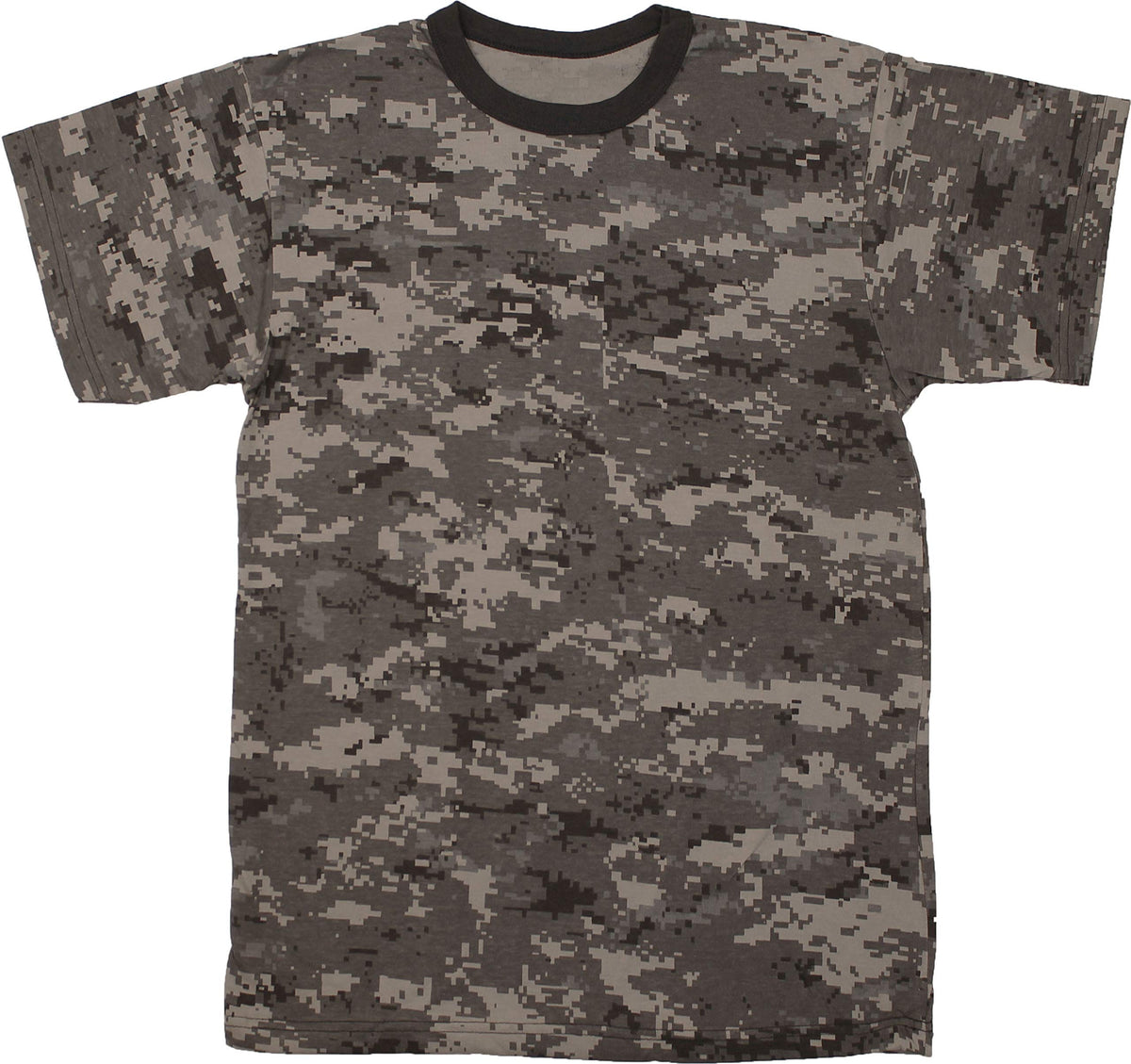 Tactical Camouflage T-Shirt Army Fashion Color Camo Military Crewneck Short Sleeve Top Tee Shirt