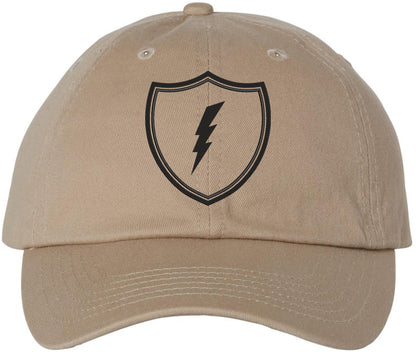 Shield Lightning Bolt Embroidered Baseball Cap USA Military Inspired Tactical Adjustable Dad Hat