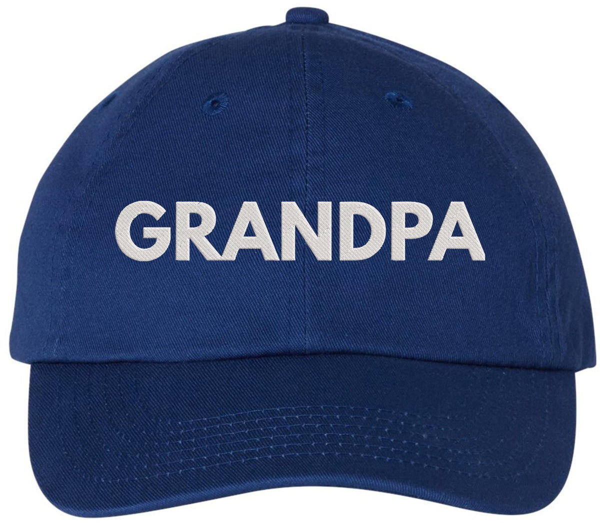 Grandpa Embroidered Dad Hat | Adjustable Cotton Birthday Christmas Gift for Grandfathers Baseball Cap
