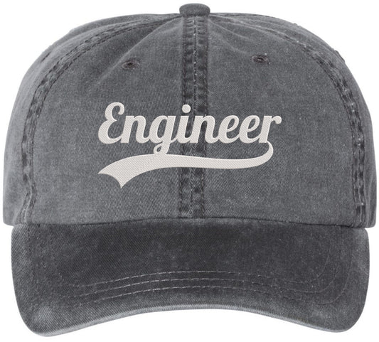 Engineer Embroidered Baseball Cap | Adjustable Premium Stitching Great Gift for Engineering & Students Dad Hat