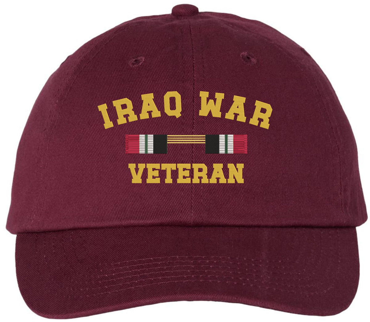 Iraq War Veteran Embroidered Baseball Cap | USA Military Army Patriotic 100% Cotton Adjustable Unisex Hat