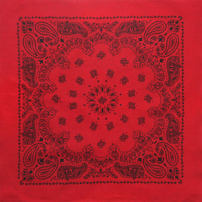 Trainmen Paisley 27" Jumbo Military Bandana Head Scarf Do-rag 100% Cotton Bandanna Face Cover 6-Pack