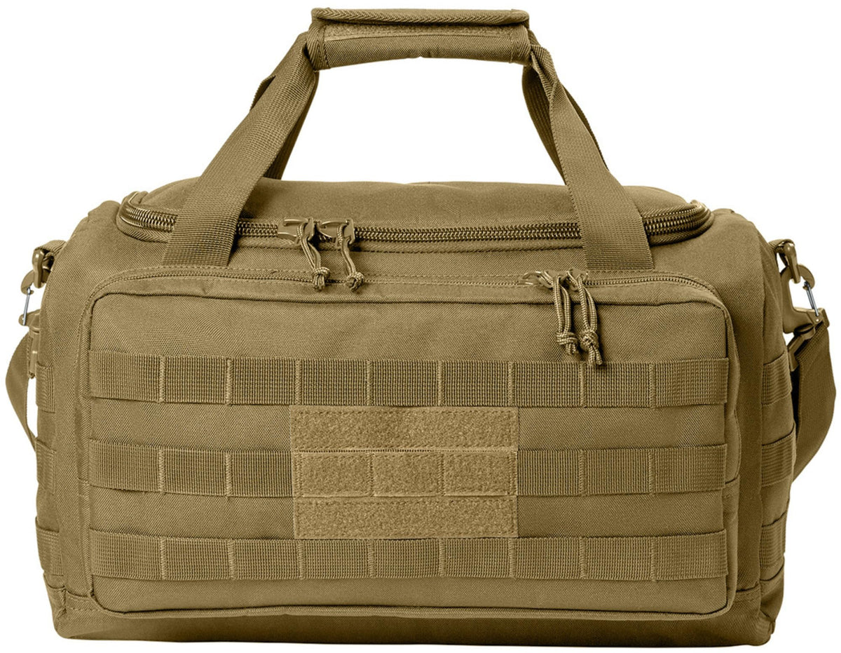 Tactical Gear MOLLE Carry Bag, Durable 600D Polyester, Patch-Ready & Padded Strap, Medium Size