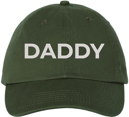 Daddy Embroidered Dad Hat | 100% Cotton Adjustable Baseball Cap | Casual Father's Day Hat for Dad