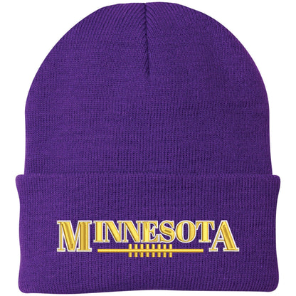 USA Football League City Embroidered Beanie National US Footballs Colors Game Day Winter Warm Watch Cap
