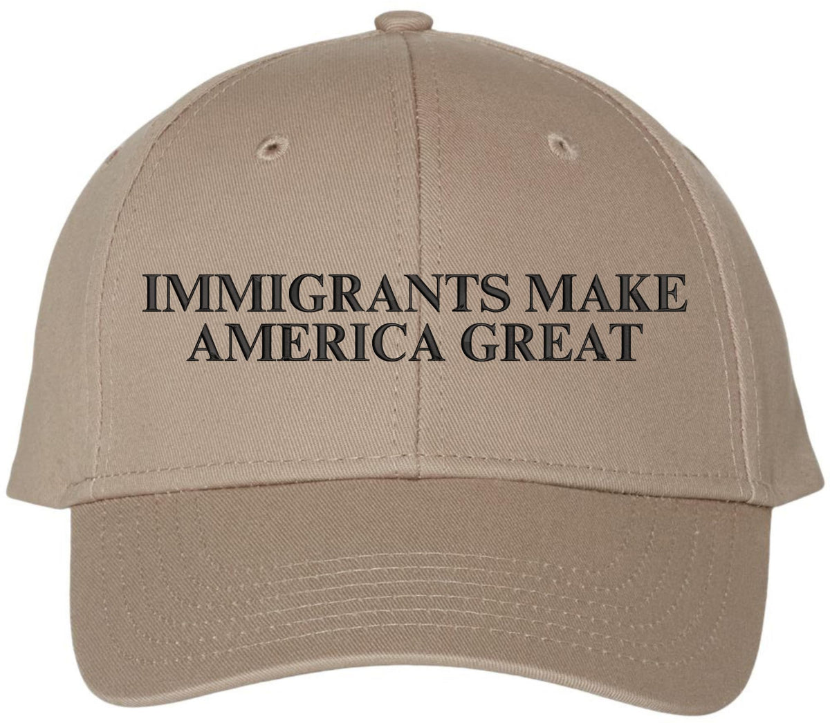 Immigrants Make America Great Embroidered Baseball Cap | Anti Racism, Anti Trump Narrative, Equality, Peace Hat