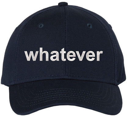 Whatever Embroidered Cap Funny Meme Minimalist Humor Dad Hat Casual Baseball Cap