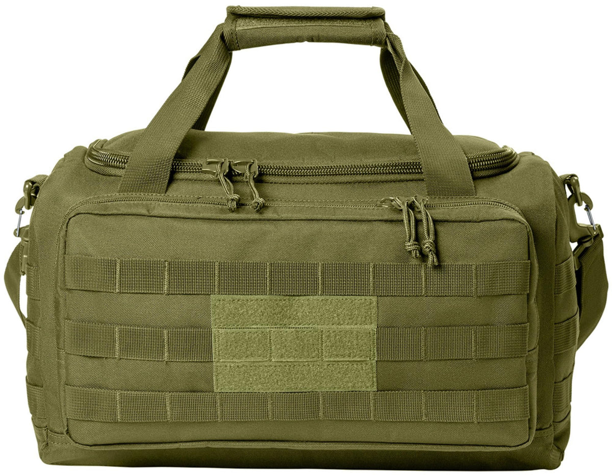 Tactical Gear MOLLE Carry Bag, Durable 600D Polyester, Patch-Ready & Padded Strap, Medium Size