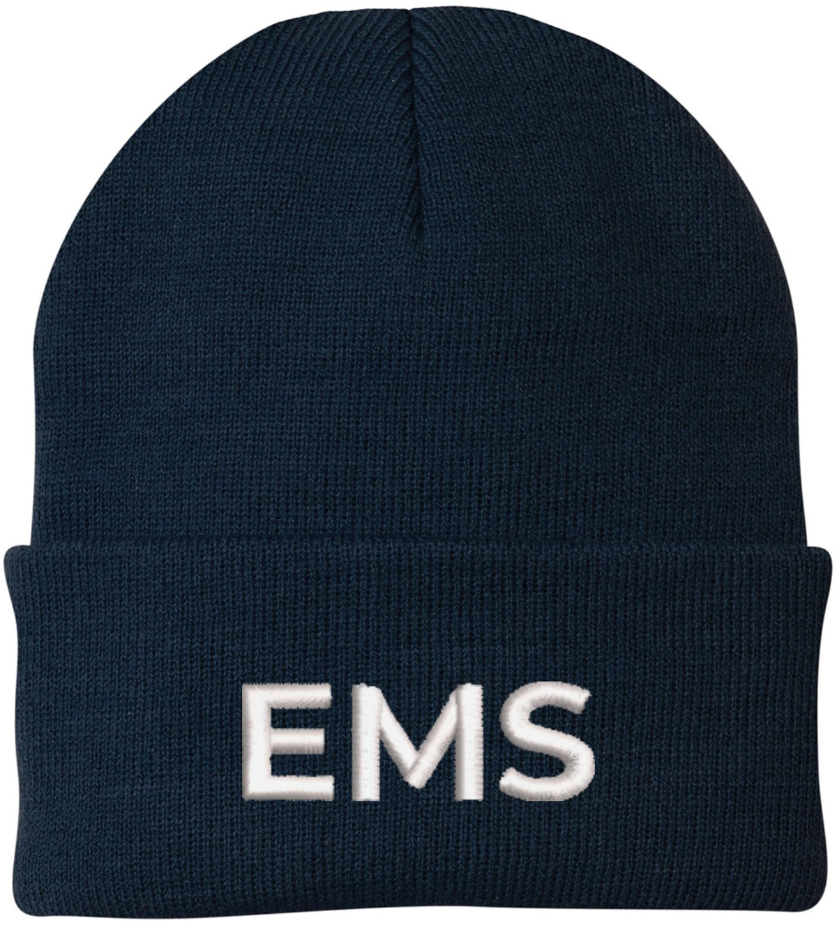 EMS Embroidered Beanie | Emergency Medical Services Paramedics First Responders Skull Cap | 100% Acrylic Hat