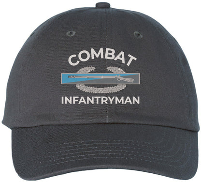Combat Infantryman Embroidered Baseball Cap - Army CIB & Veteran Gift for Men & Women - 100% Cotton Adjustable Hat