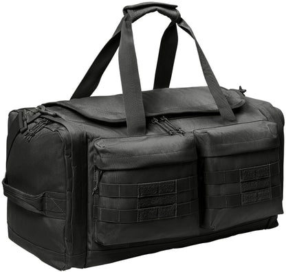 Tactical MOLLE Duffel Bag Heavy Duty Military Gym & Travel Bag, Multiple Compartments, Water-Resistant, Carry-On