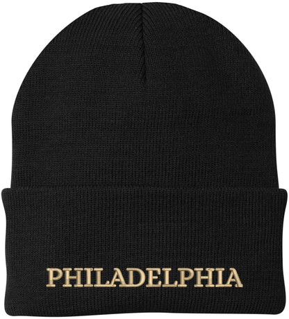 USA Football League City Embroidered Beanie National US Footballs Colors Game Day Winter Warm Watch Cap