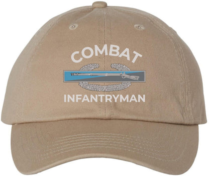 Combat Infantryman Embroidered Baseball Cap - Army CIB & Veteran Gift for Men & Women - 100% Cotton Adjustable Hat