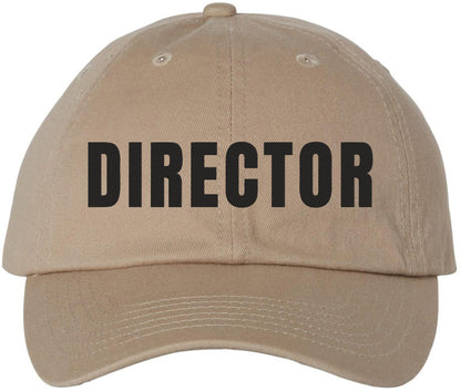 Director Embroidered Baseball Cap | Adjustable 100% Cotton Unisex Dad Hat | Casual Military Style Hat