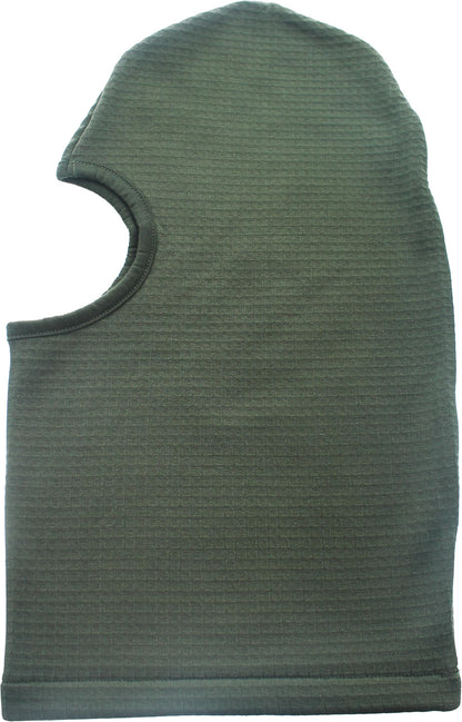 Tactical Waffle Knit Balaclava, One-Hole Face Mask, ECWCS Cold Weather Head Cover - Gen II Grid Fleece