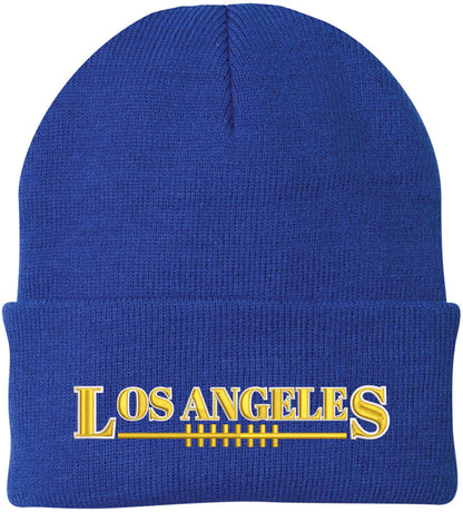 USA Football League City Embroidered Beanie National US Footballs Colors Game Day Winter Warm Watch Cap