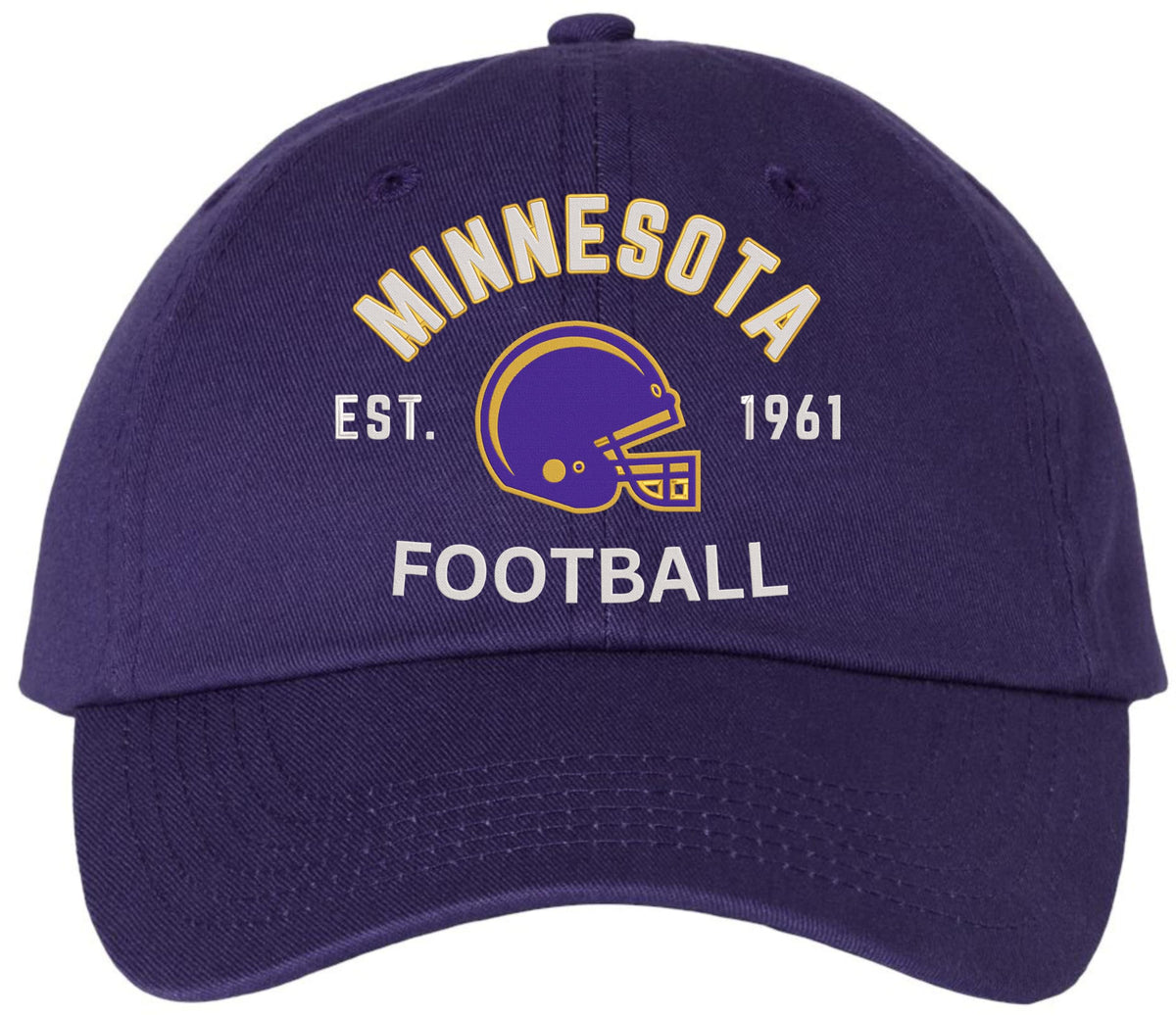 Football Team Dad Hat USA Embroidered Cotton Cap Adjustable Buckle National League Color Helmet Fan Hat