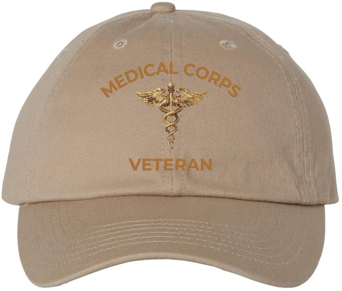 Medical Corps Veteran Embroidered Baseball Cap | USA Army Military Medical Caduceus Adjustable 100% Cotton Hat