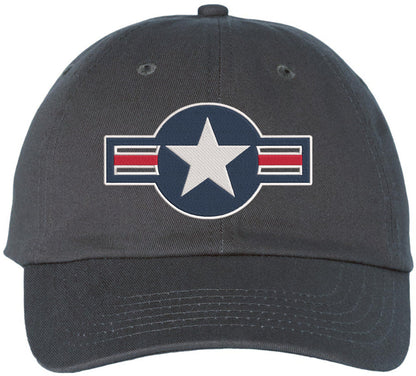 USA Military Star Embroidered Dad Hat | Patriotic Tactical Style 100% Cotton Adjustable Unisex Baseball Cap