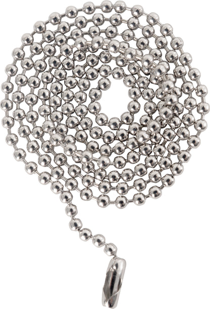 Silver - Military GI Style Dog Tag Chain Set with 24 in. and 4 1 2 in. Chains