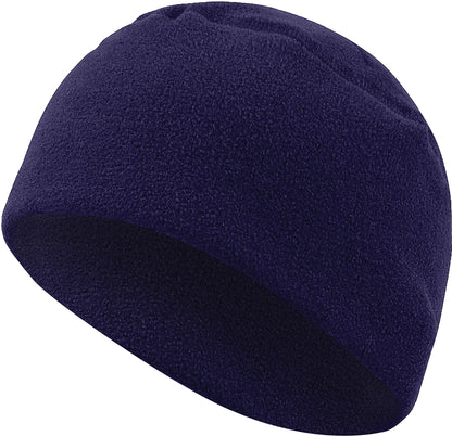 Navy Blue - Polar Fleece Watch Cap Tactical Large Skull Watchman Beanie
