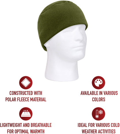 Olive Drab - Polar Fleece Watch Cap Tactical ECWCS Large Beanie