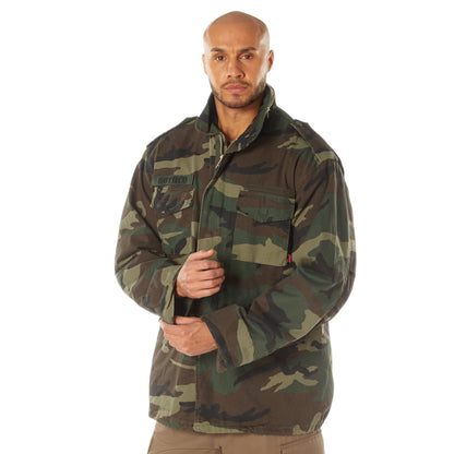Woodland Camouflage - Tactical M-65 Field Lightweight Jacket