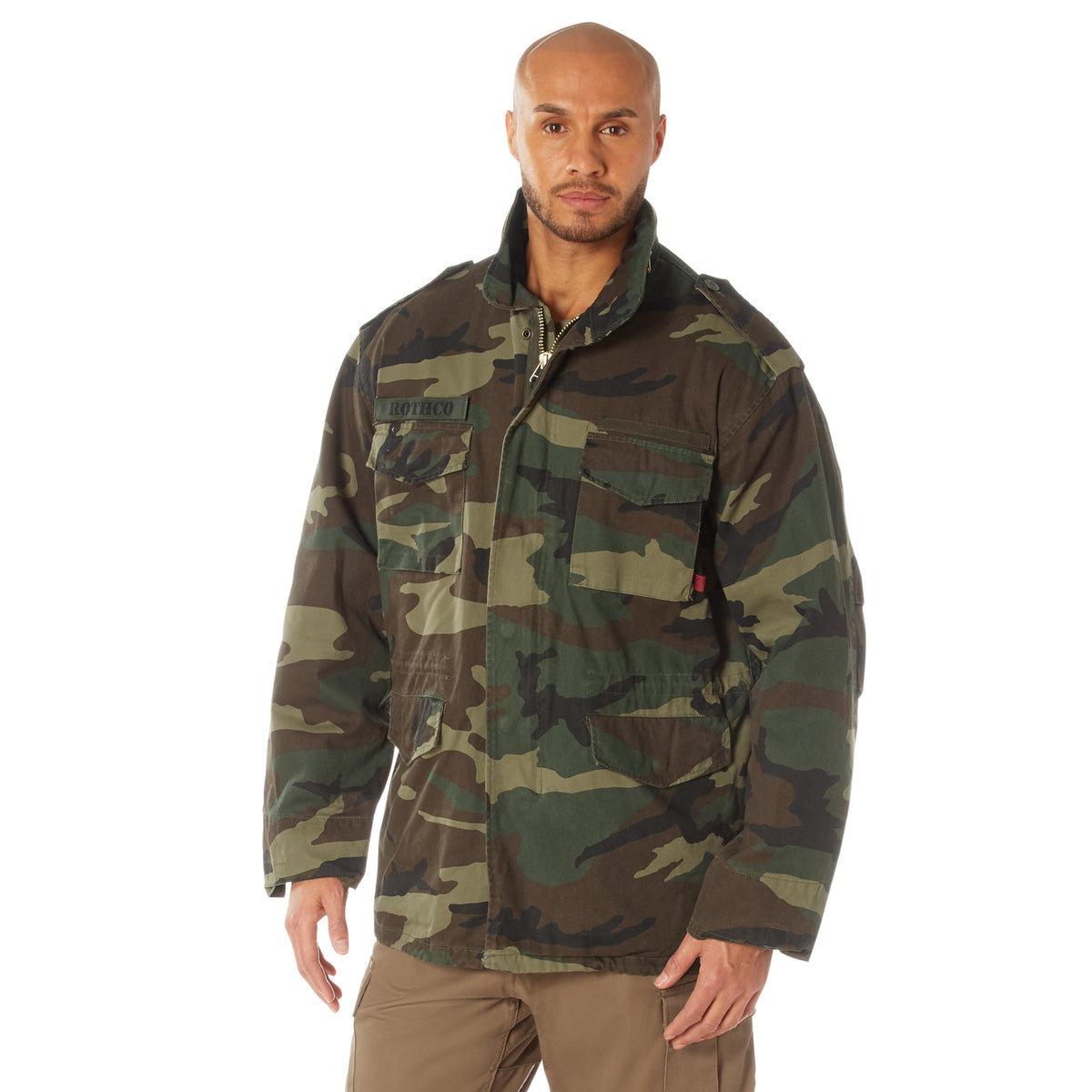 Woodland Camouflage - Tactical M-65 Field Lightweight Jacket
